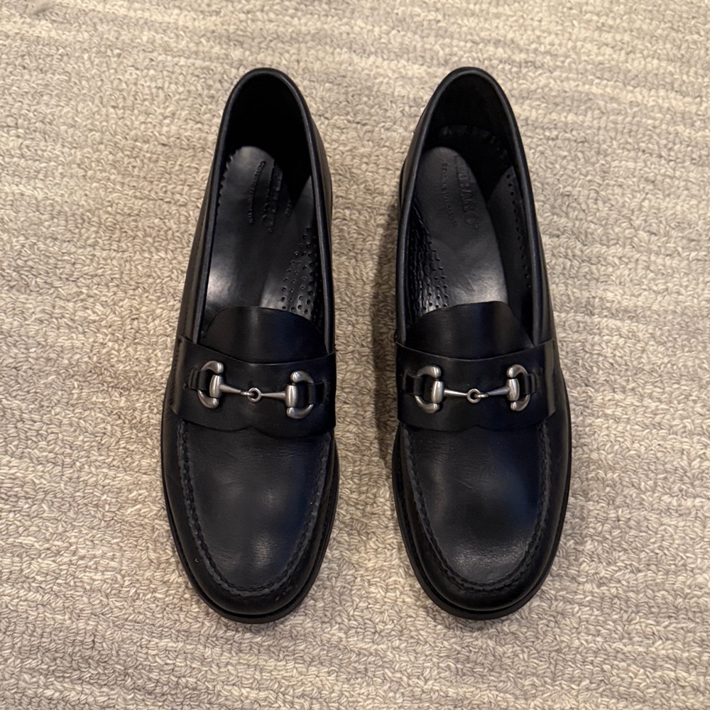 Black Sebago Leather Loafers